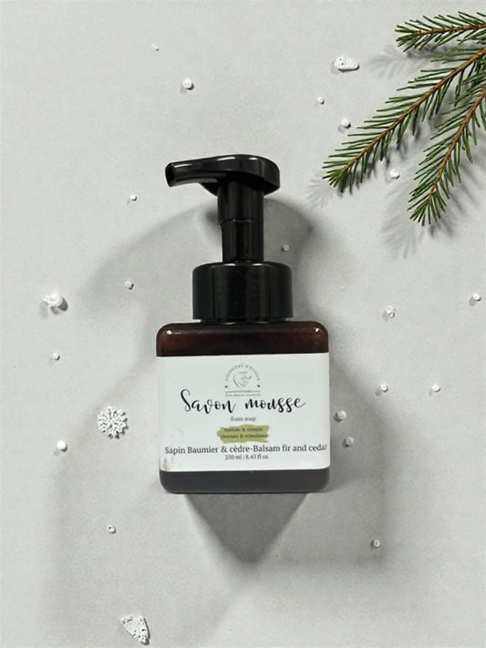 Savon Mousse - Sapin baumier et cèdre - POUSSIÈRE D'ÉTOILE