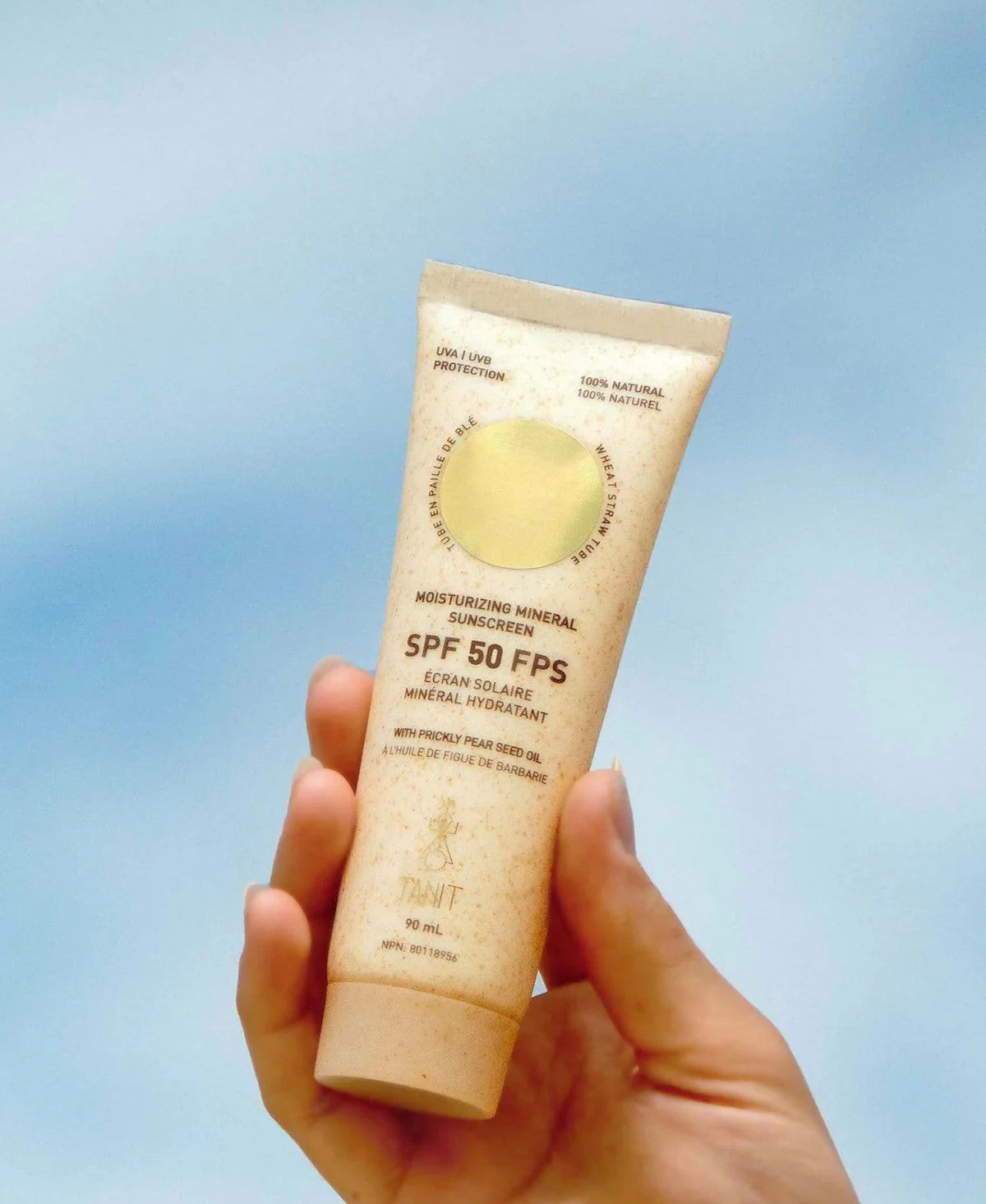 Crème solaire minérale hydratante SPF 50 - TANIT